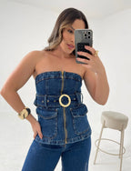 Blusa Sevilla Tomara que Caia Jeans