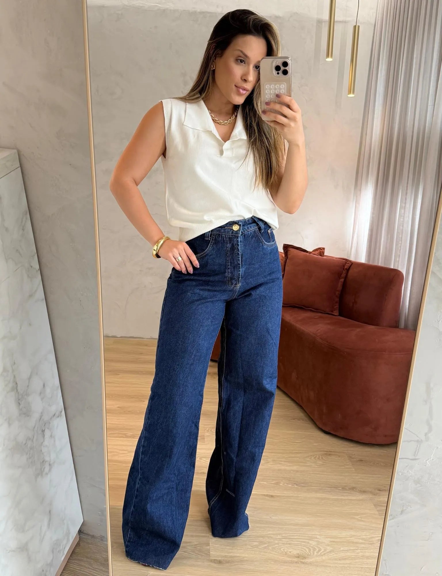 Calça Wide Leg