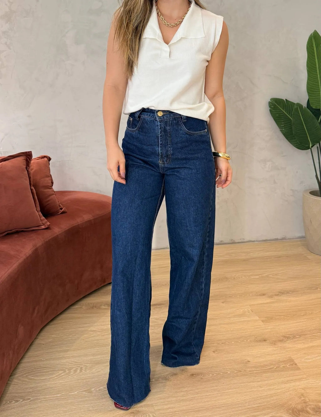 Calça Wide Leg
