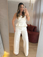 Calça Wide Leg White