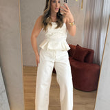 Calça Wide Leg White