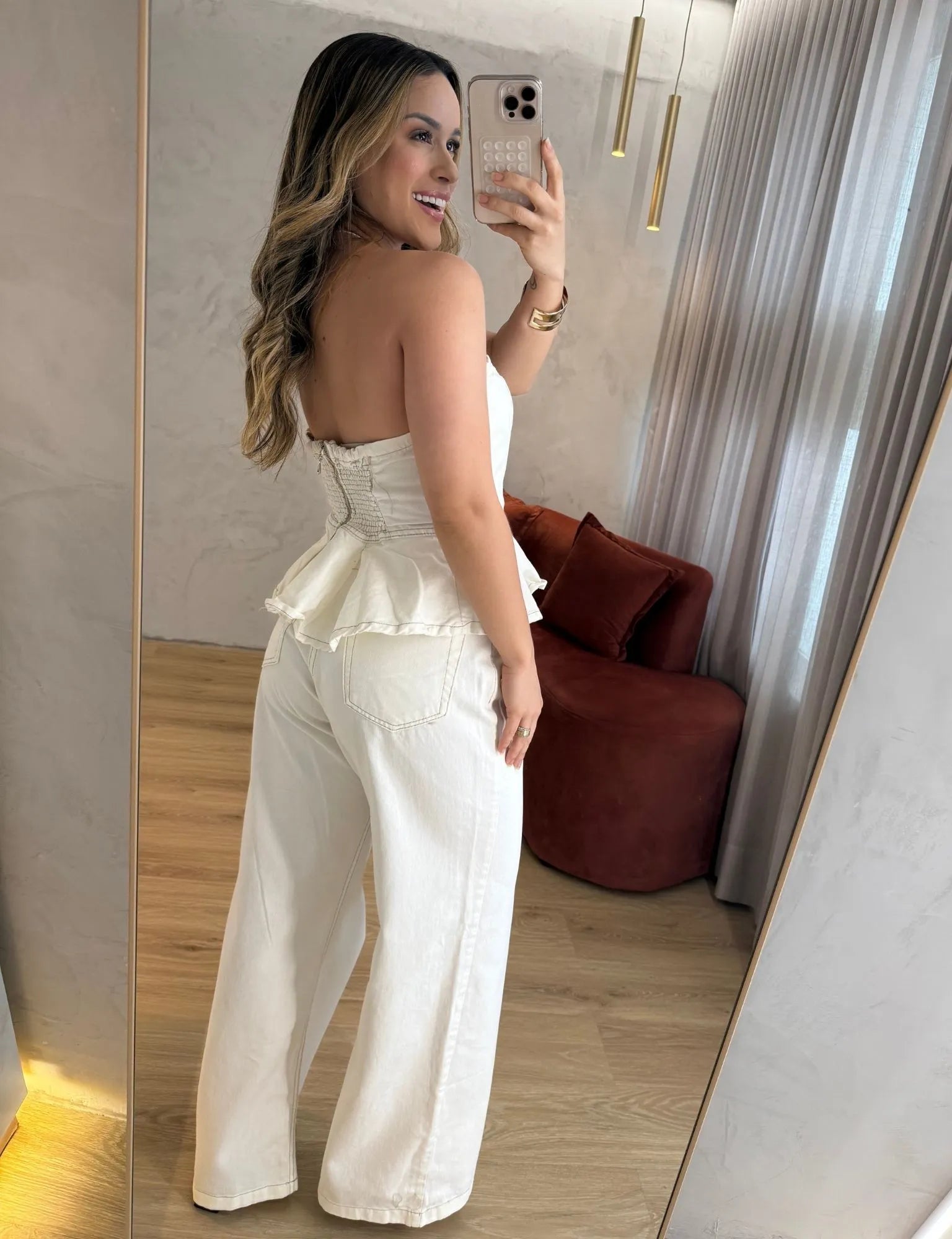 Calça Wide Leg White