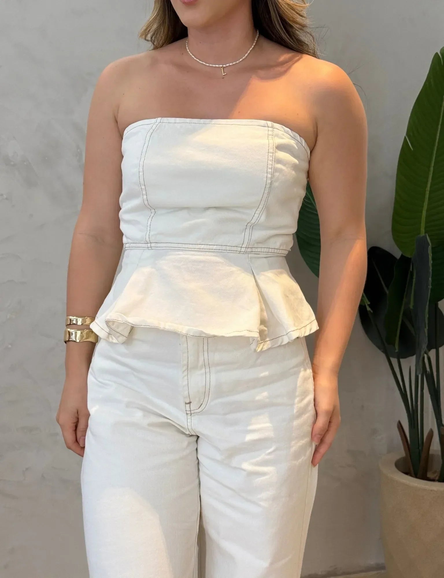 Calça Wide Leg White