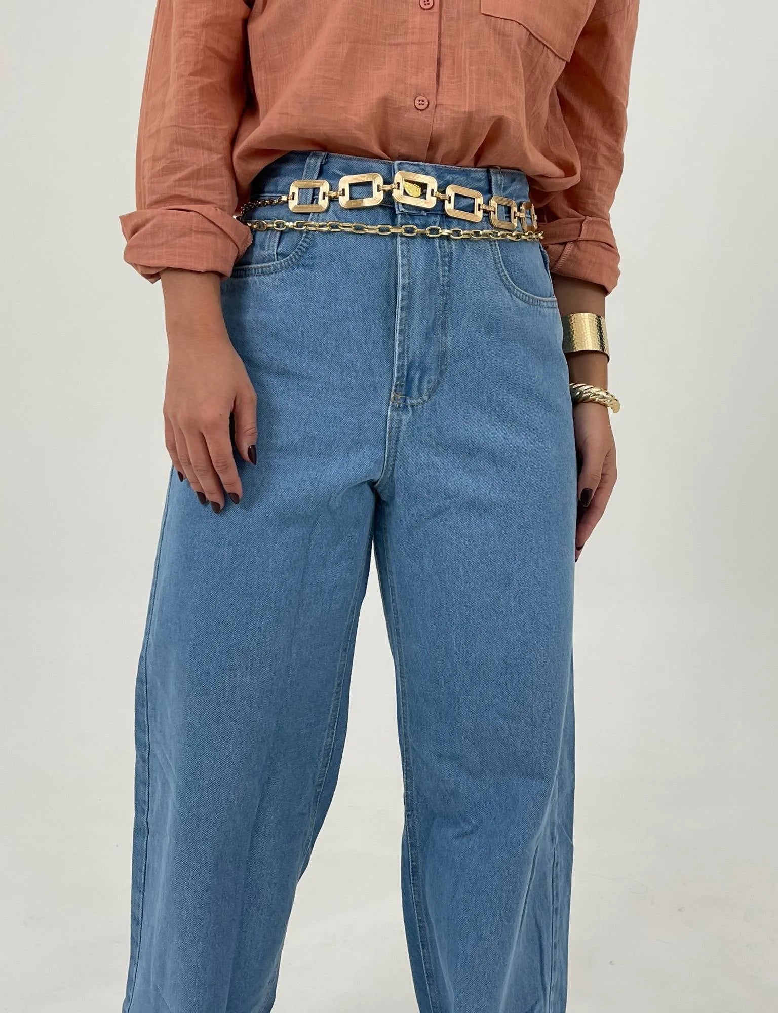 Calça Jeans Wide Leg Clara