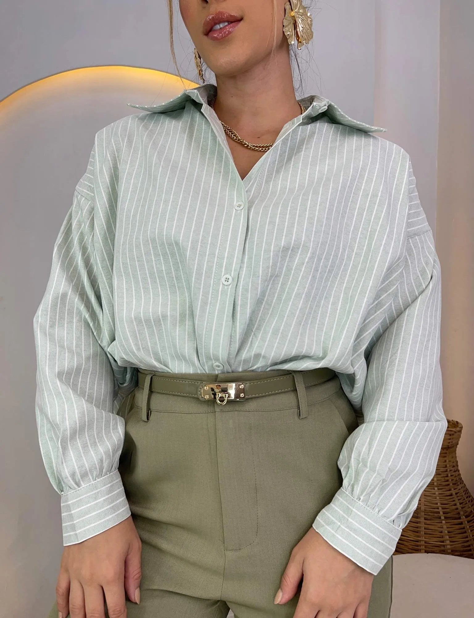 Camisa Social Listrada Portofino
