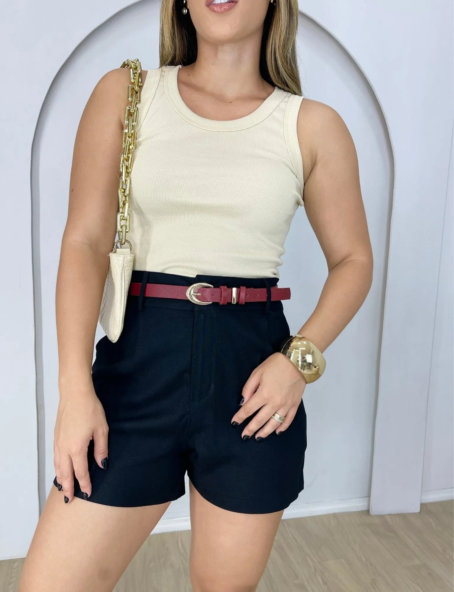 Short Linho Porto